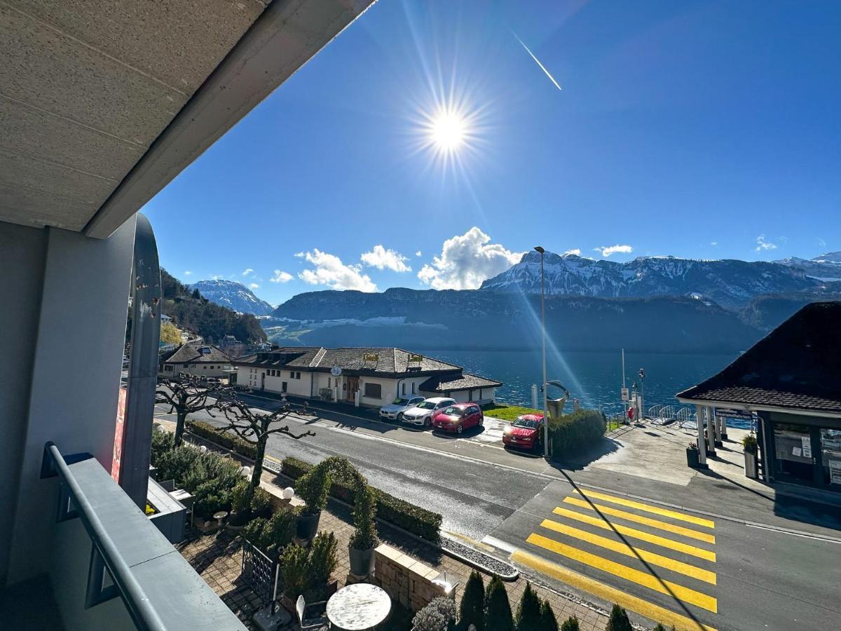 Seehotel Riviera At Lake Lucerne Gersau Exterior foto