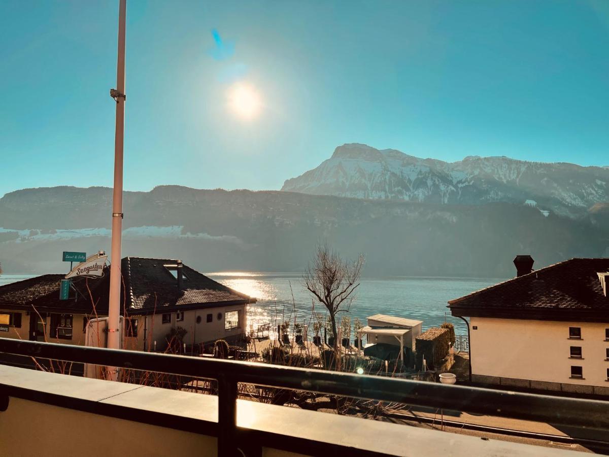 Seehotel Riviera At Lake Lucerne Gersau Exterior foto